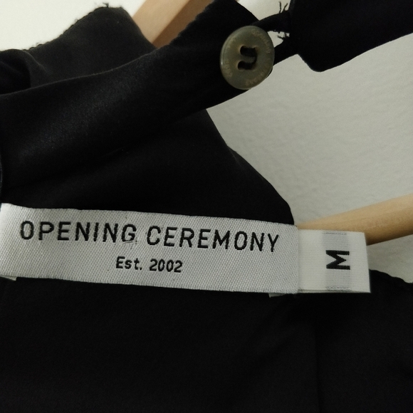 OPENING CEREMONY Open-Back Draped Silk Mini Dress - Picture 6 of 6